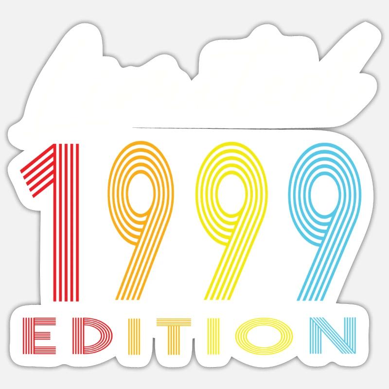 Édition limitée 1999 - Sticker taille S (10 x 10 cm) - blanc mat