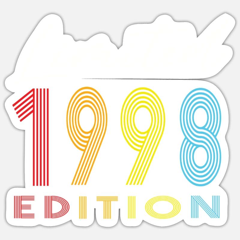 Édition limitée 1998 - Sticker taille S (10 x 10 cm) - blanc mat