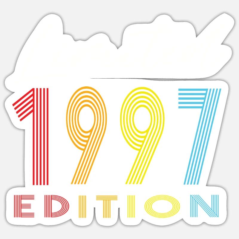 Édition limitée 1997 - Sticker taille S (10 x 10 cm) - blanc mat