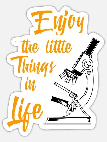 Biologie Biologe Wissenschaftler - Sticker Größe S (10 x 10 cm) - Mattweiß