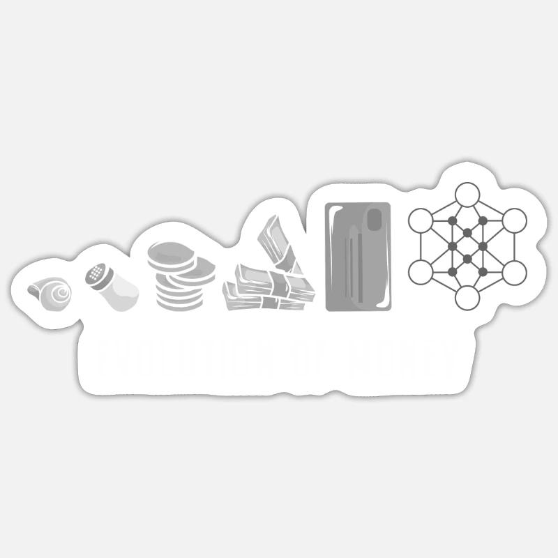 DeFi Évolution de la finance décentralisée de l’argent BTC Sticker taille S (10 x 10 cm)