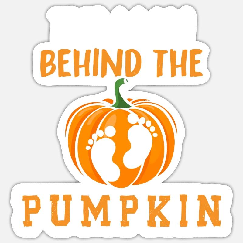 Der Mann hinter der Kürbisfarm Lovers Farmer Sticker Größe S (10 x 10 cm)