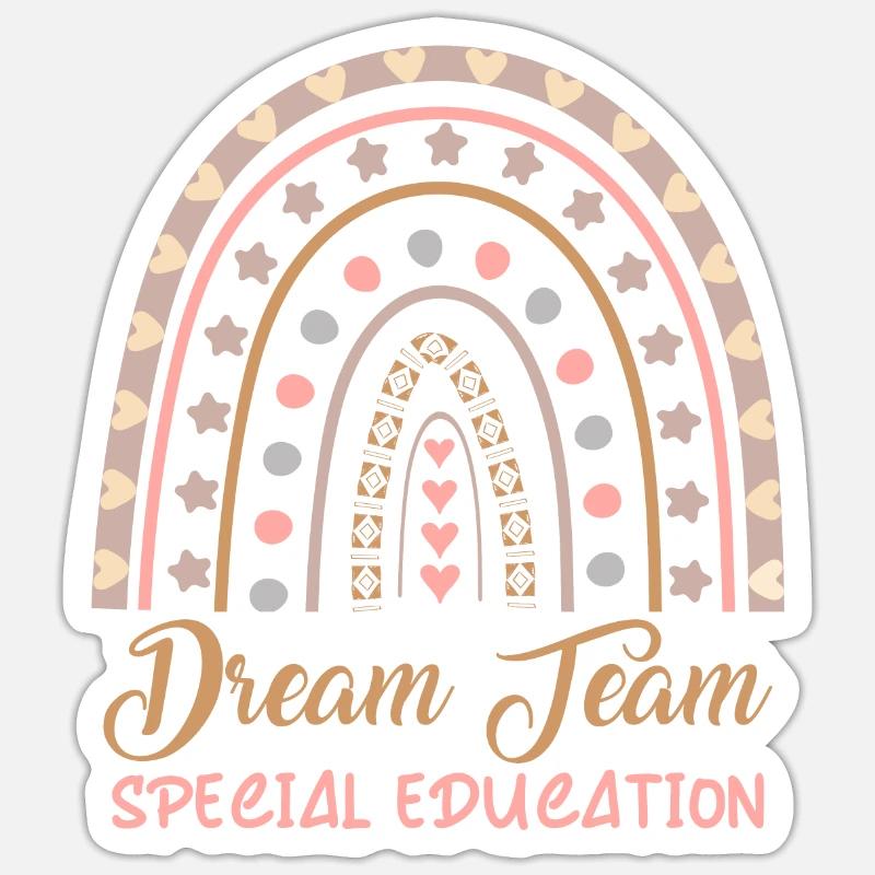 Conception de l’éducation spéciale de l’équipe de rêve pour Sped Sticker taille S (10 x 10 cm)