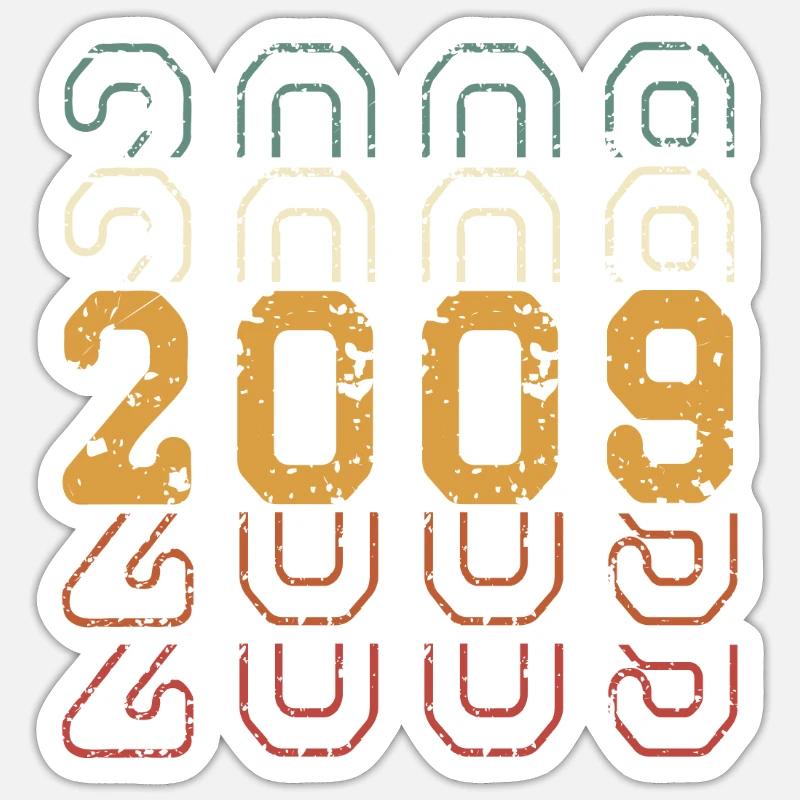 2009 - Sticker taille S (10 x 10 cm) - blanc mat