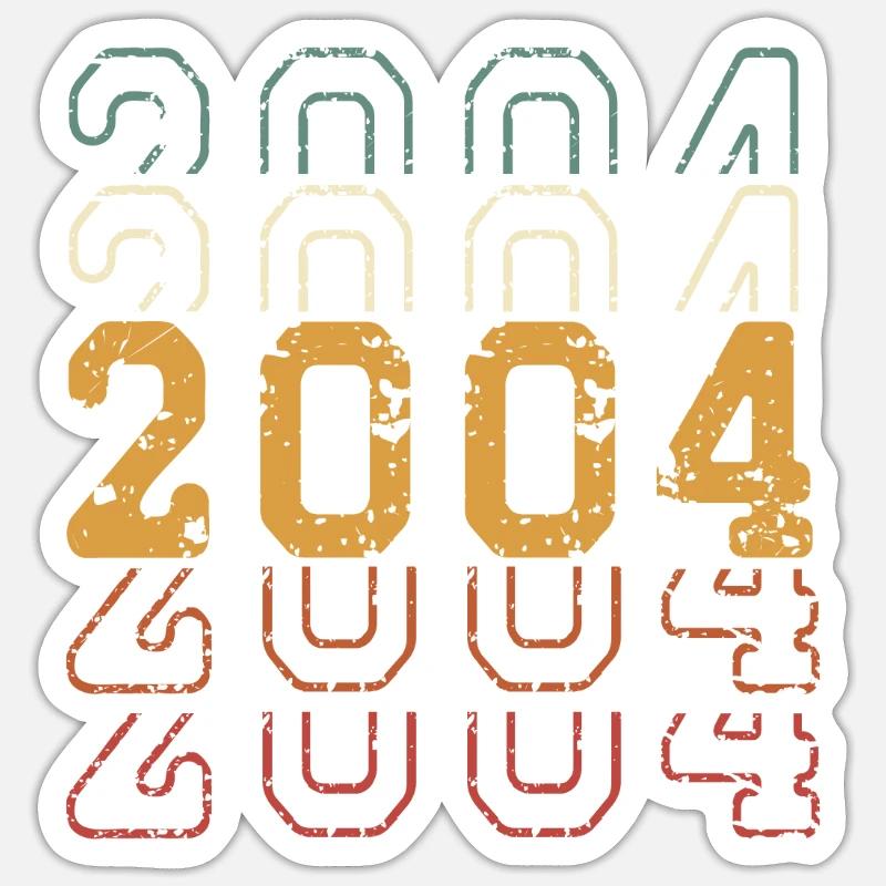2004 - Sticker taille S (10 x 10 cm) - blanc mat