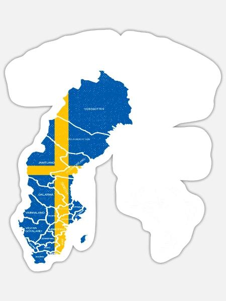 Angel Tour 2022 Schweden Fisch Reise Urlaub Angeln - Sticker Größe S (10 x 10 cm) - Mattweiß