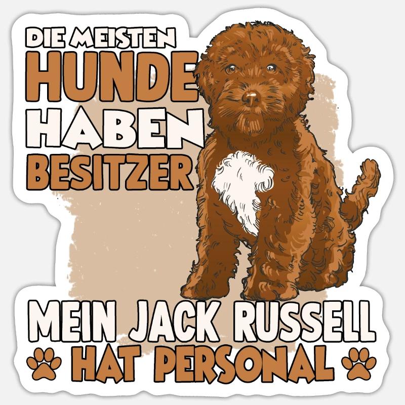 Cockapoo Hundebesitzer lustiges Pudel Gassi Hunde Sticker Größe S (10 x 10 cm)