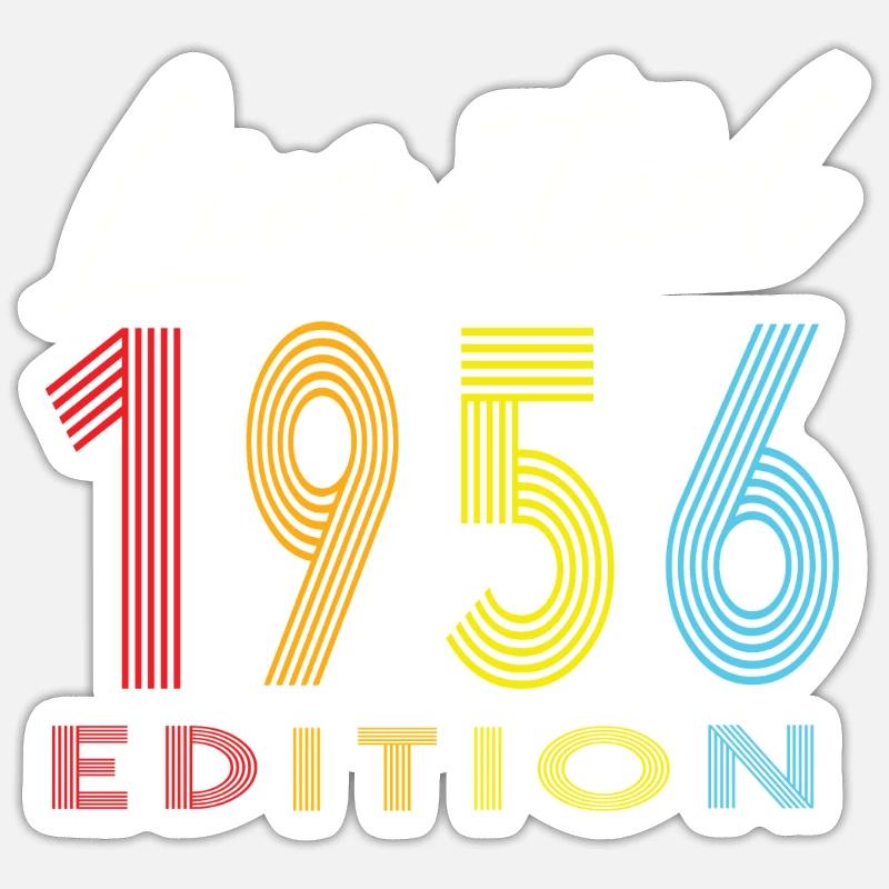 Édition limitée 1956 - Sticker taille S (10 x 10 cm) - blanc mat