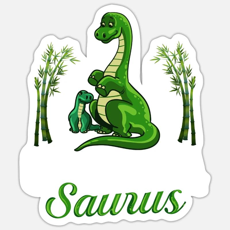 Dinosaurier Oma Saurus Omasaurus Großmutter Sticker Größe S (10 x 10 cm)