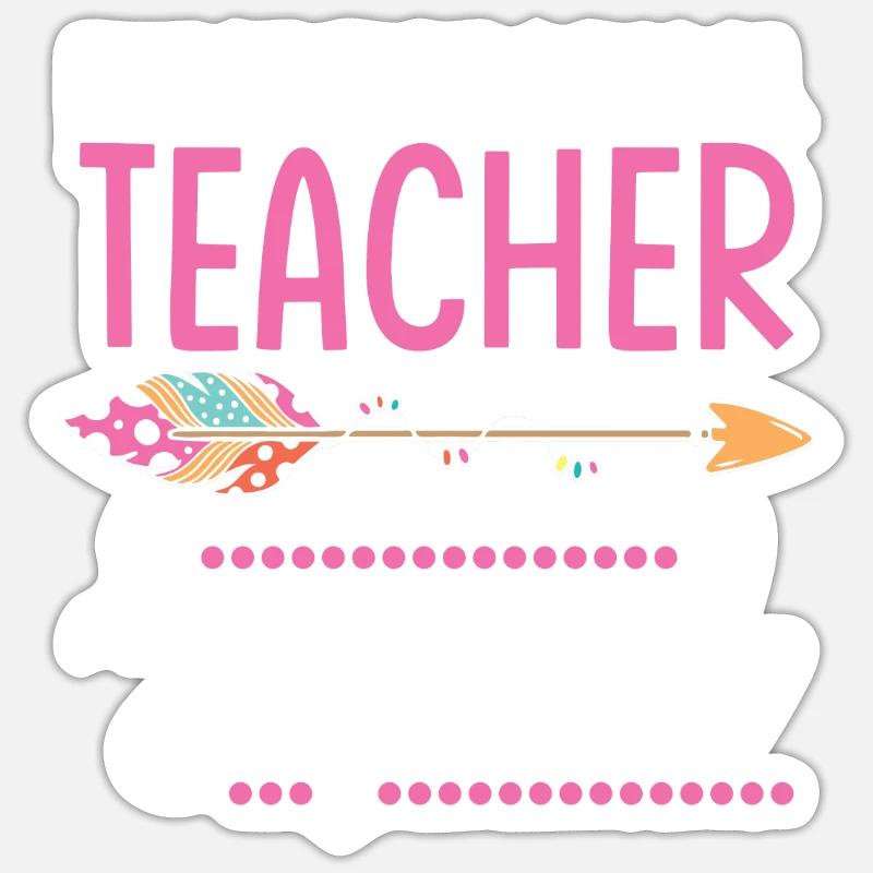 elementary school teacher group - Sticker size S (10 x 10 cm) - white matte