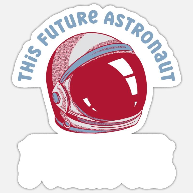 This future astronaut is 5 years old Sticker size S (10 x 10 cm)