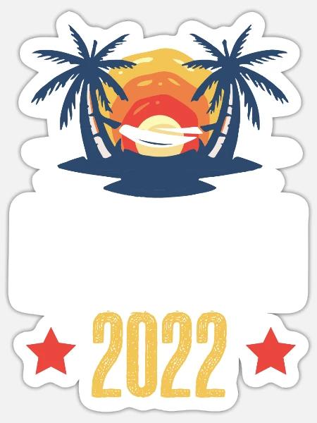Lissabon 2022 - Sticker Größe S (10 x 10 cm) - Mattweiß