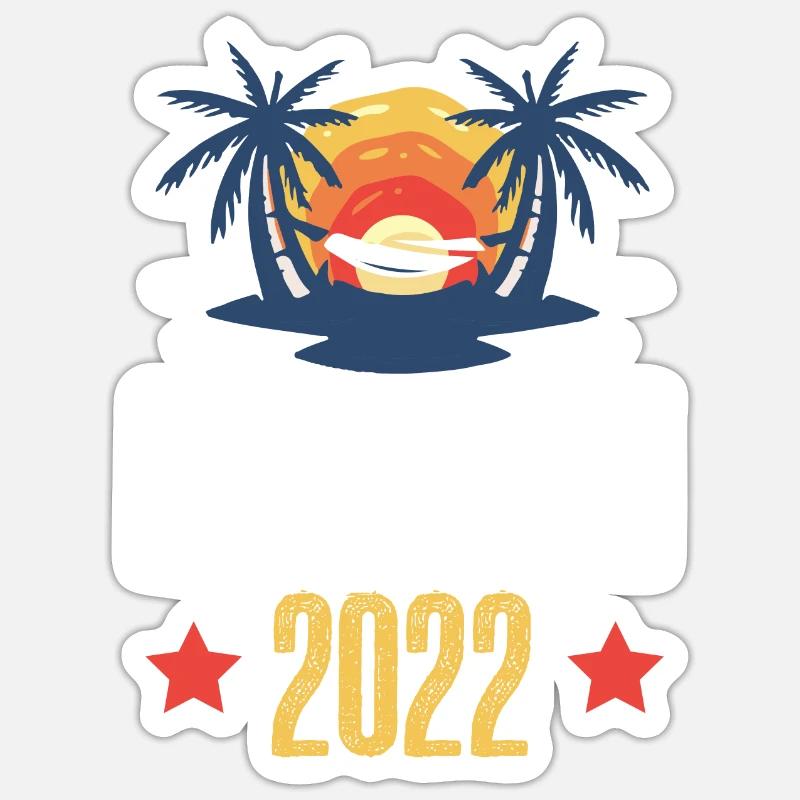 Lisbonne 2022 - Sticker taille S (10 x 10 cm) - blanc mat