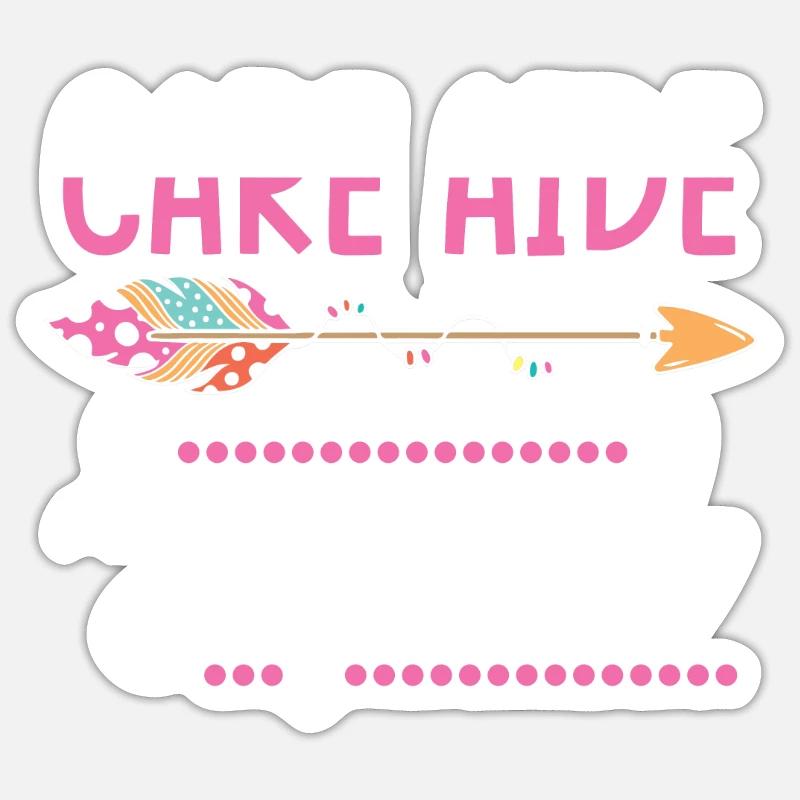 Pflegerin Gruppe - Sticker Größe S (10 x 10 cm) - Mattweiß