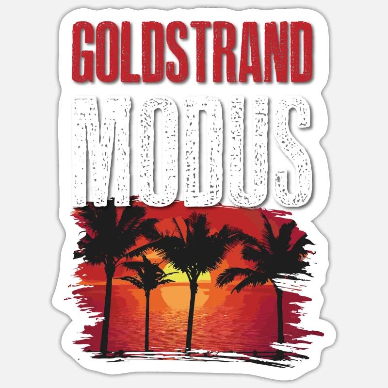 Mode Sables dorés Sticker taille S (10 x 10 cm)