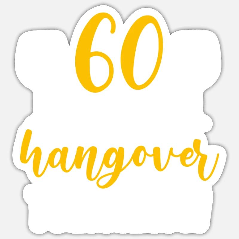 60th Birthday Gift 60 years old Gift idea - Sticker size S (10 x 10 cm) - white matte