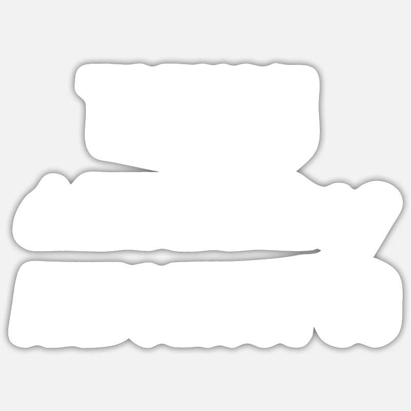Taiwan - Sticker taille S (10 x 10 cm) - blanc mat