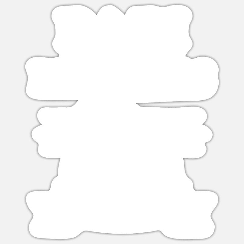 Papi et petit fils lien pour la vie - Sticker taille S (10 x 10 cm) - blanc mat