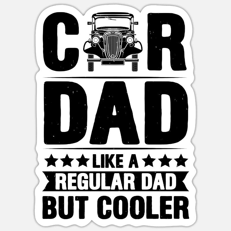 Regular Car Dad Sticker size S (10 x 10 cm)