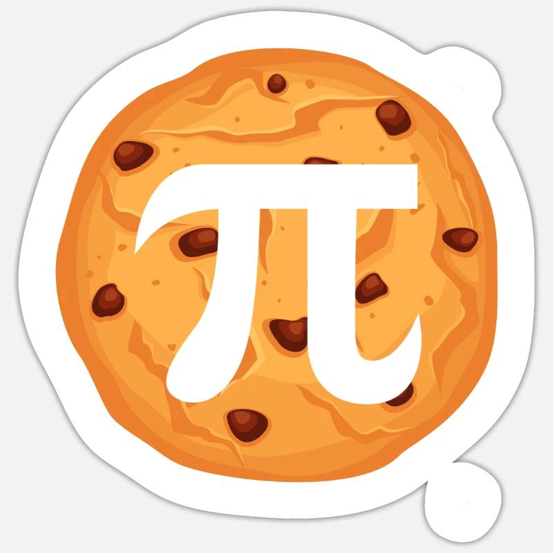 Math Pie Keks Sticker Größe S (10 x 10 cm)