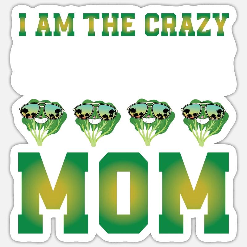 Spinach Mama - Sticker size S (10 x 10 cm) - white matte
