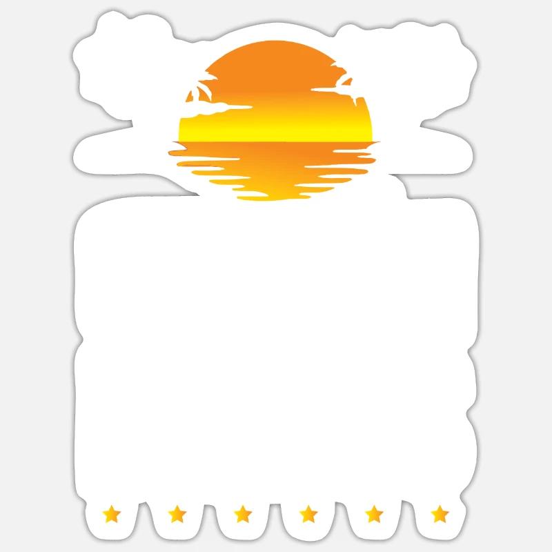 Cancun Mode - Sticker taille S (10 x 10 cm) - blanc mat