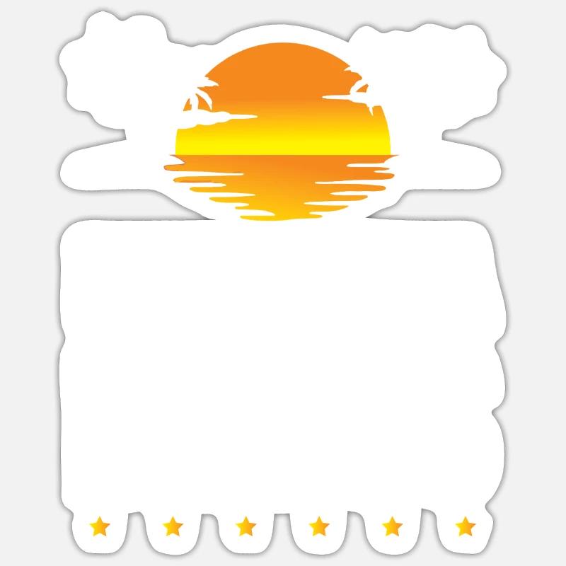 Mode Barcelone - Sticker taille S (10 x 10 cm) - blanc mat