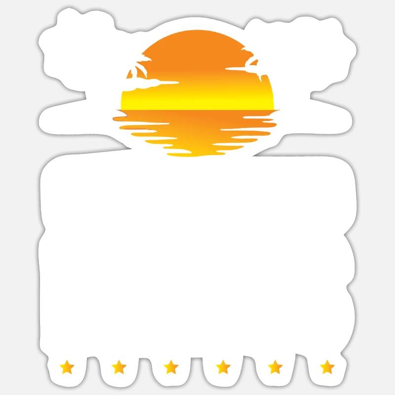 Golden Sands Mode - Sticker size S (10 x 10 cm) - white matte