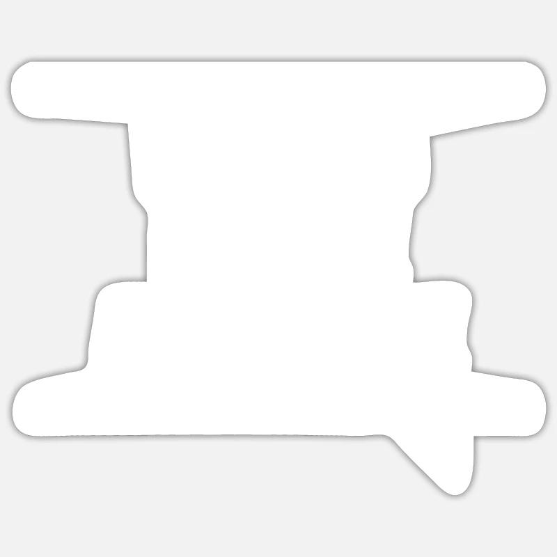 Passiv Aggressiv - Sticker Größe S (10 x 10 cm) - Mattweiß