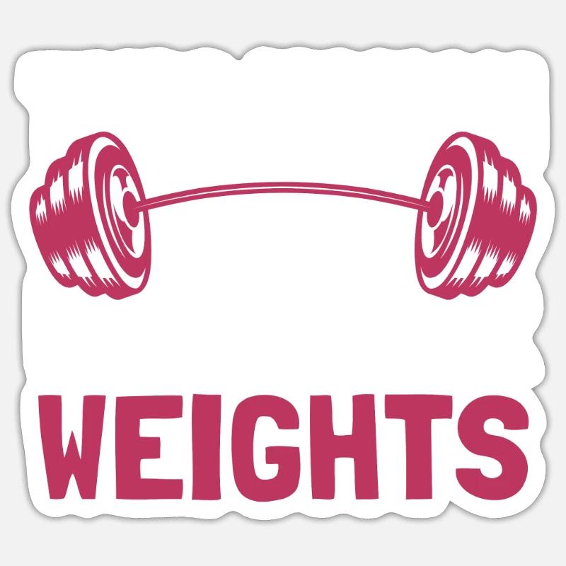 Musculation Musculation - Sticker taille S (10 x 10 cm) - blanc mat