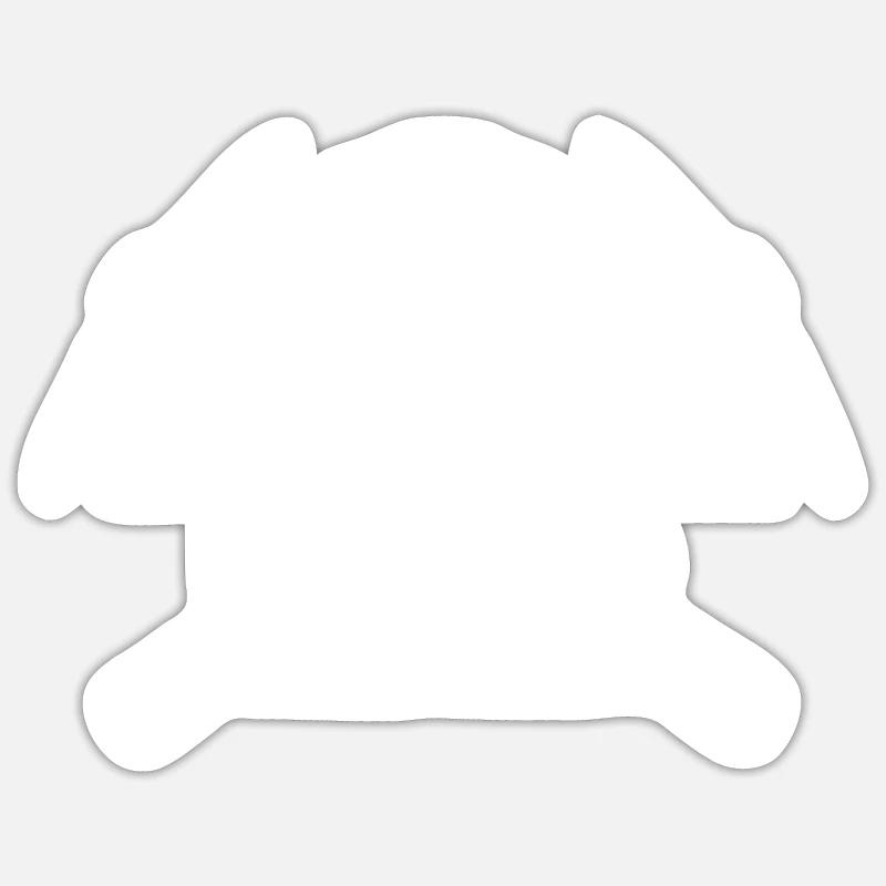Mines d’or - Sticker taille S (10 x 10 cm) - blanc mat