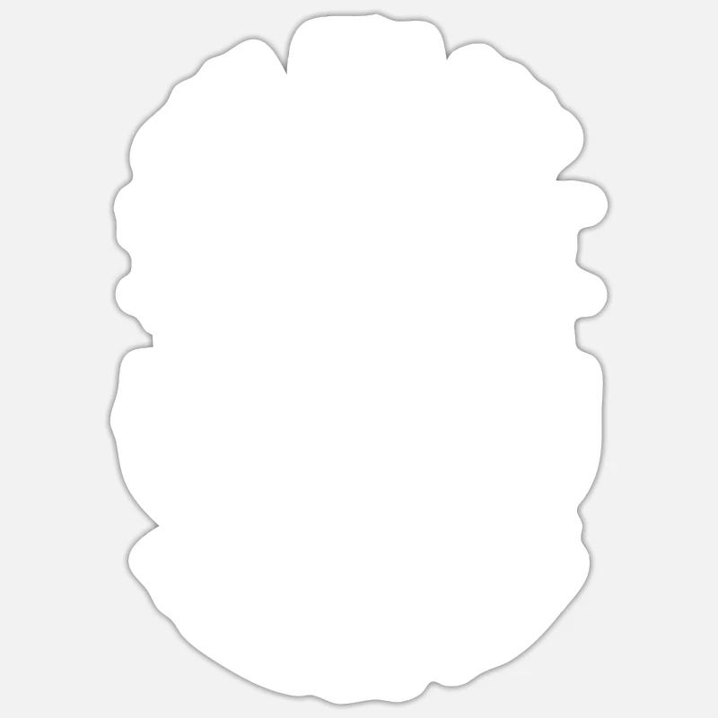 Cycliste Retraité Cadeau Vélo Plan De Retraite - Sticker taille S (10 x 10 cm) - blanc mat