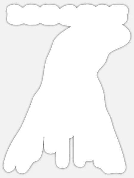 Seevogel Königspinguin Kaiserpinguin Pinguin - Sticker Größe S (10 x 10 cm) - Mattweiß