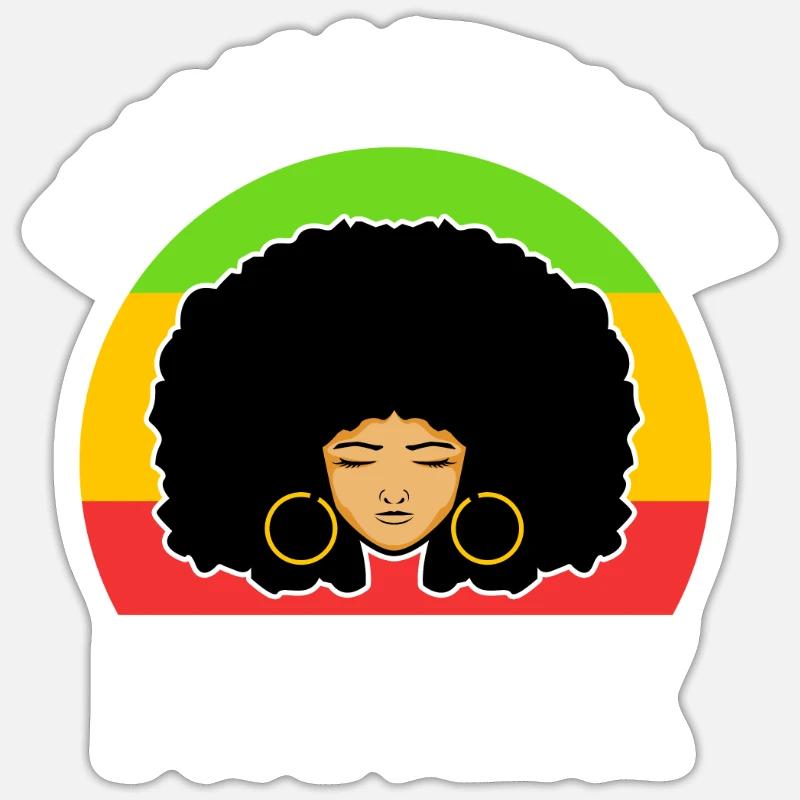 Unapologetically black - Sticker Größe S (10 x 10 cm) - Mattweiß