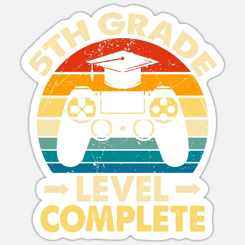 5th Grade Level Complete Sticker size S (10 x 10 cm)