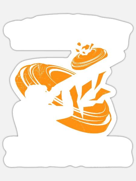 Tontauben Zerstörer Tontaubenschießen - Sticker Größe S (10 x 10 cm) - Mattweiß