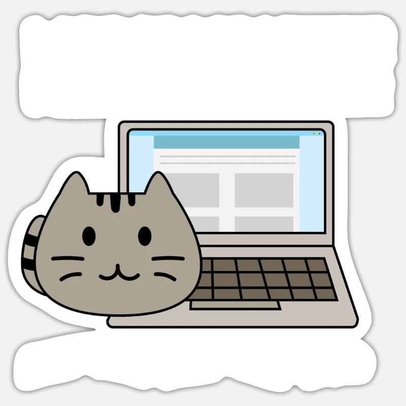 Piepton Piepton Boop. Informatikprofessor Geschenk Sticker Größe S (10 x 10 cm)