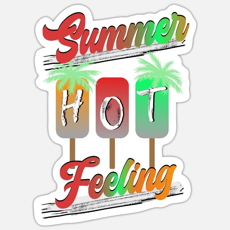 Summer Feeling - Sticker size S (10 x 10 cm) - white matte