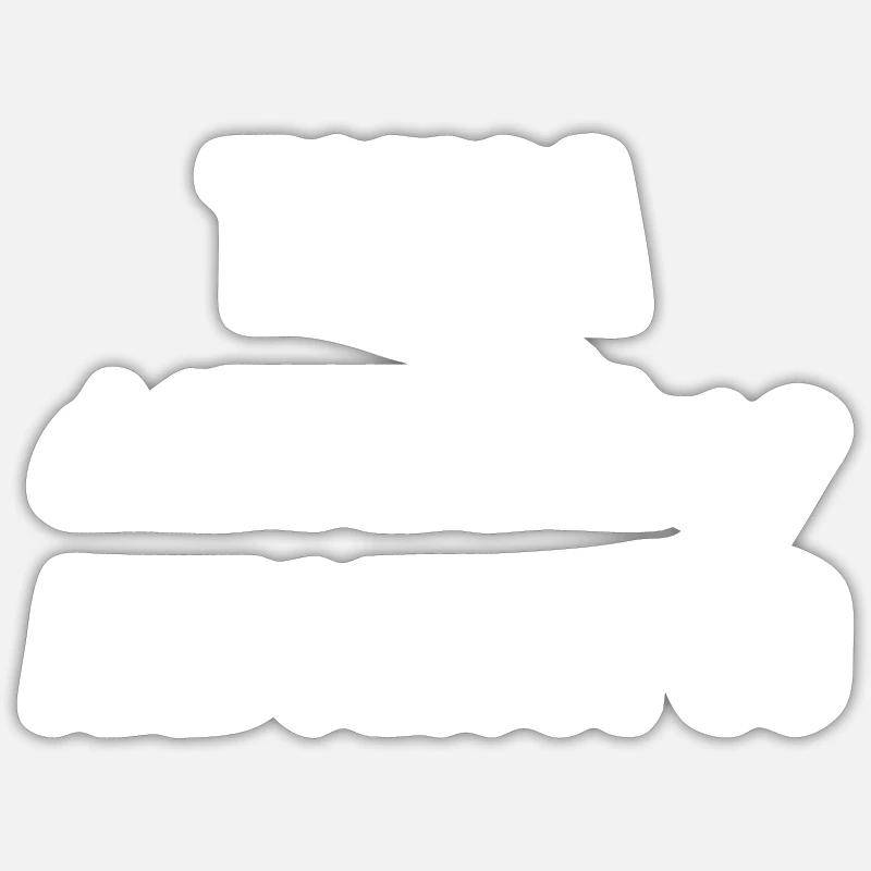 Tonga - Sticker taille S (10 x 10 cm) - blanc mat