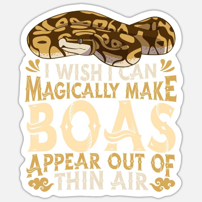 Boa Constrictor Schlange Sticker Größe S (10 x 10 cm)