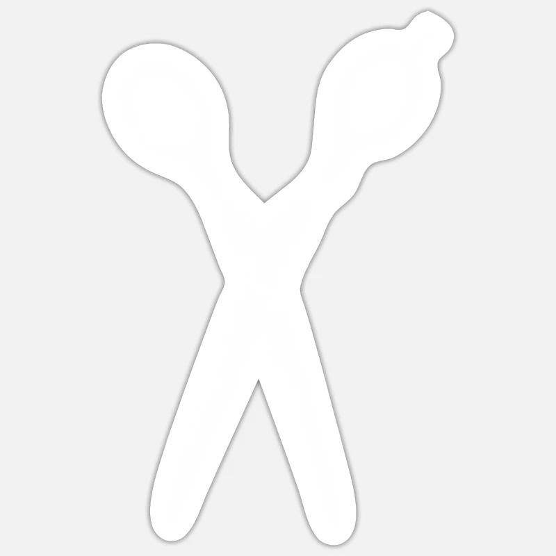 Coiffeur Ciseaux Coupe cheveux Sticker taille S (10 x 10 cm)