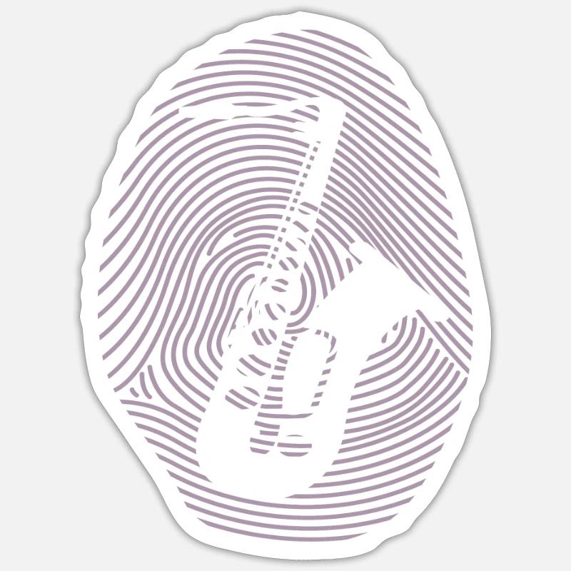 Saxofon Design - Sticker Größe S (10 x 10 cm) - Mattweiß