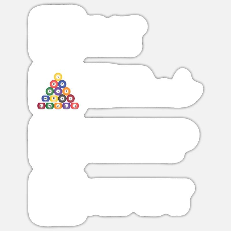 Manger Billard Dormir Répéter Billard Billard Snooker Sticker taille S (10 x 10 cm)