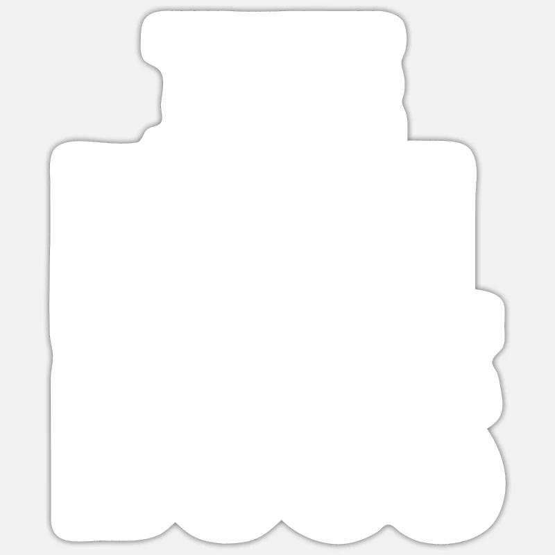 The real boss - Sticker size S (10 x 10 cm) - white matte