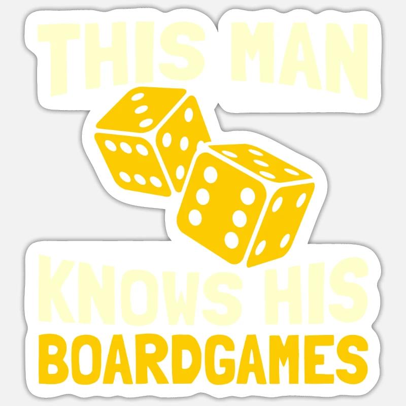 Board game - Sticker size S (10 x 10 cm) - white matte