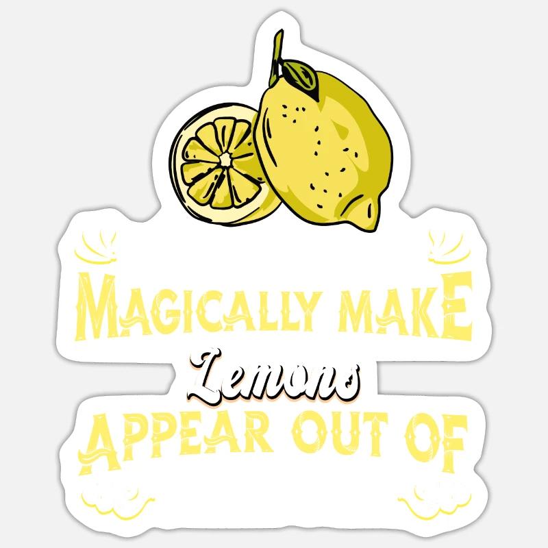 Lemon Citrus Fruit Lime - Sticker size S (10 x 10 cm) - white matte