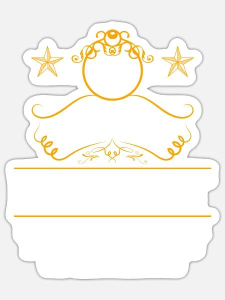 25 Jahre im Dienst 25 Jähriges Dienstjubiläum - Sticker Größe S (10 x 10 cm) - Mattweiß