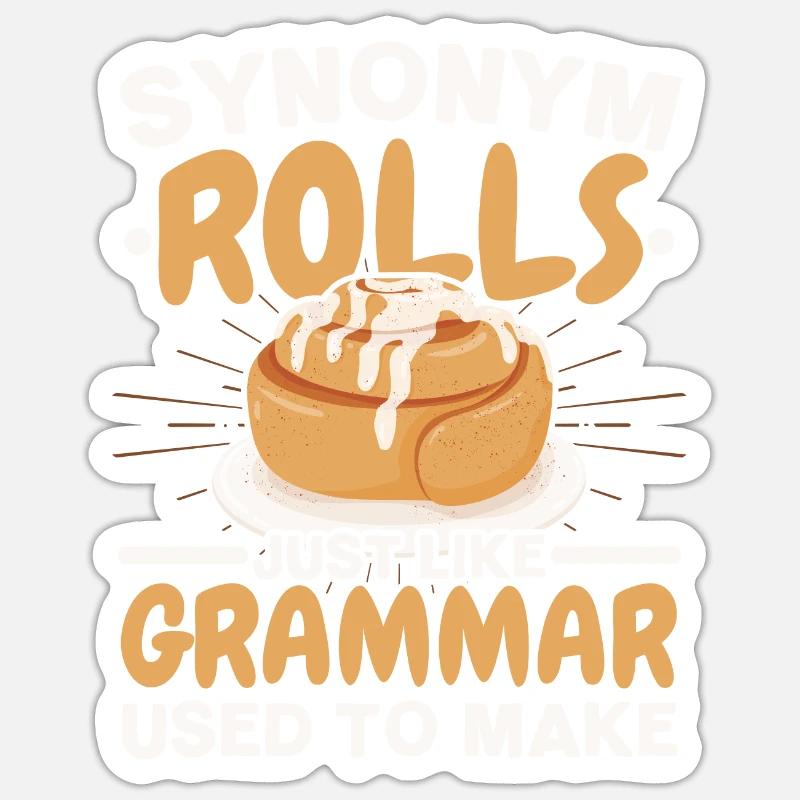 Grammatik-Polizei Englisch-Lehrer Englisch-Schreib - Sticker Größe S (10 x 10 cm) - Mattweiß