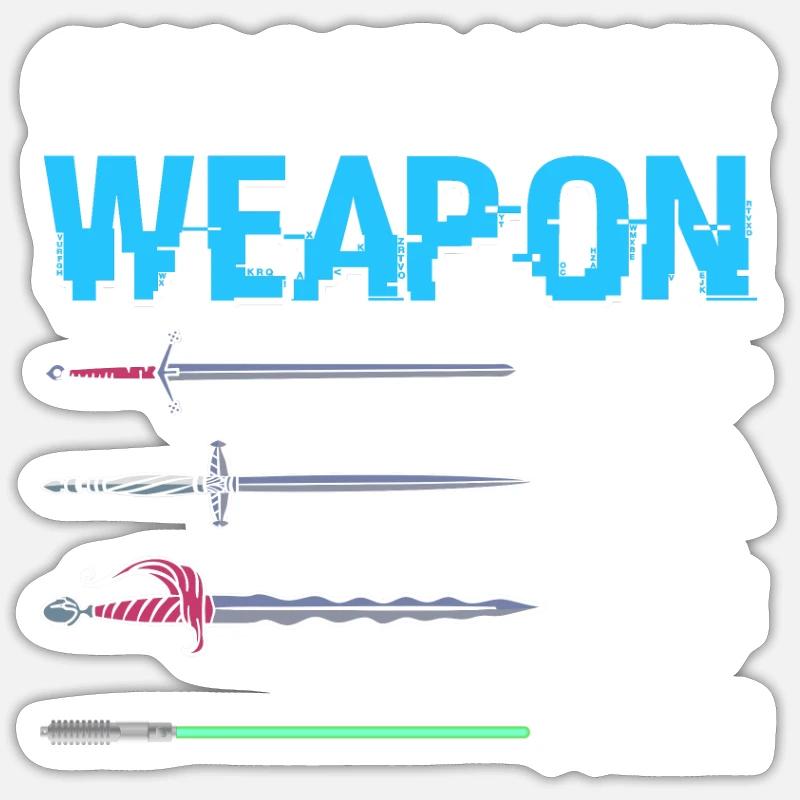 Choisissez votre arme C++ Java C# Phyton - Sticker taille S (10 x 10 cm)