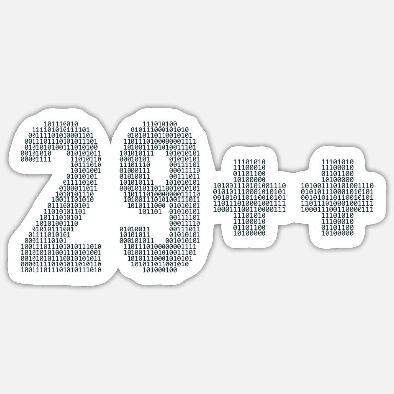 29++ Programmierer Softwareentwickler Coder 30. Sticker Größe S (10 x 10 cm)